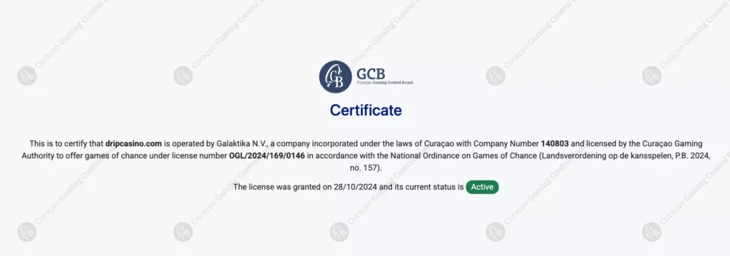 Действующая лицензия