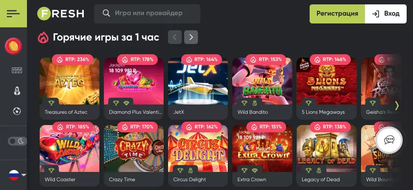 Онлайн казино в мобильной версии